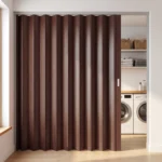 Puerta plegable de apertura derecha - Chocolate