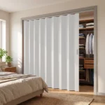 Puerta plegable de apertura derecha - Blanco