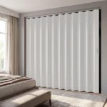 Puerta plegable de apertura derecha - Blanco
